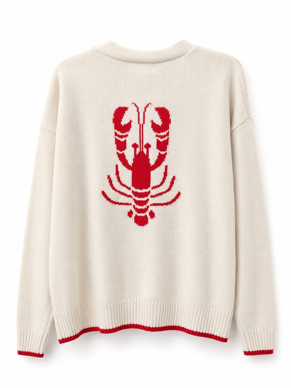 Lobster Varsity Stripe Cardigan New With Tags